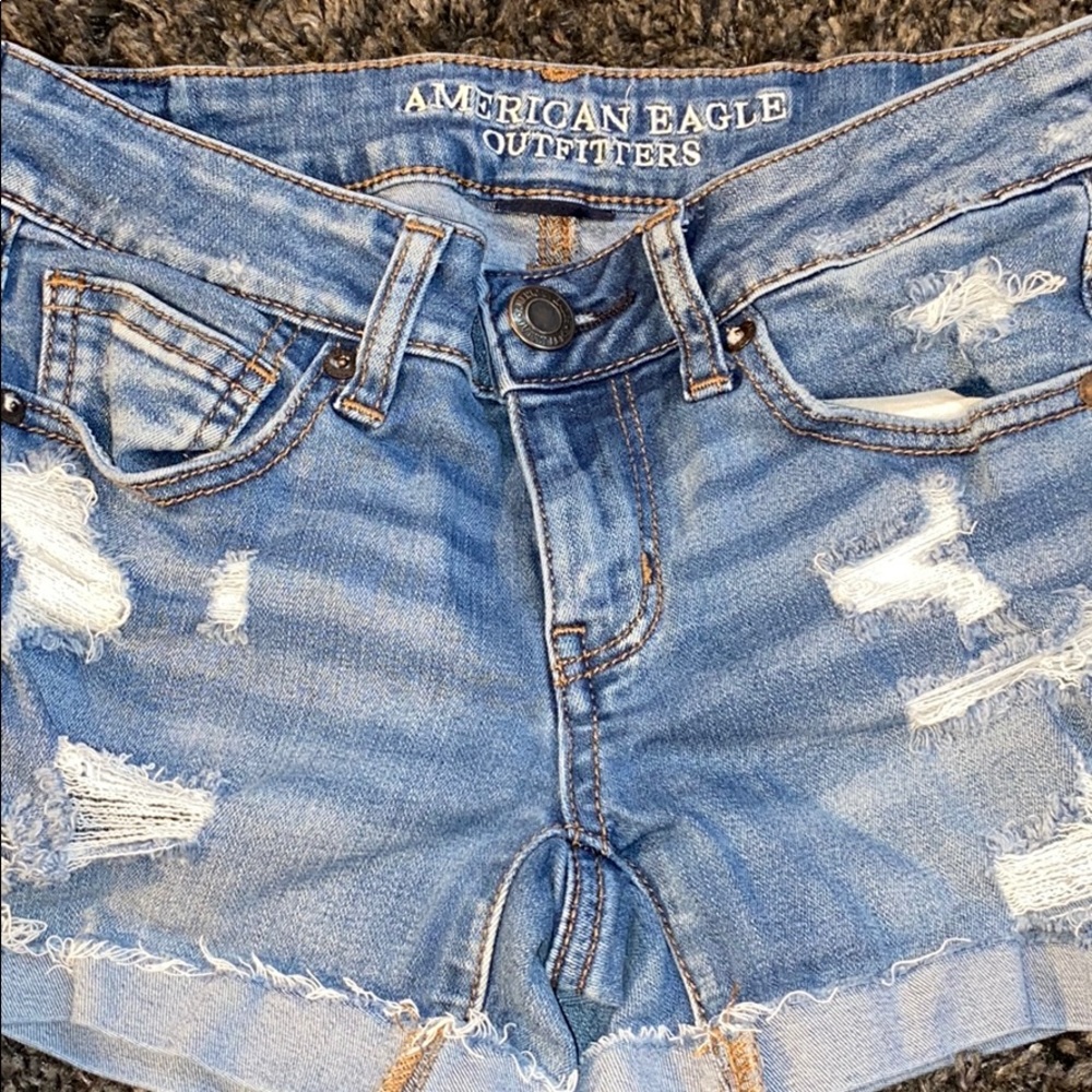 American Eagle denim shorts, size 2